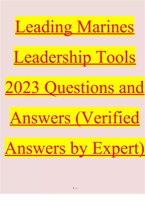 Leading marines leadership tools. Things To Know About Leading marines leadership tools. 
